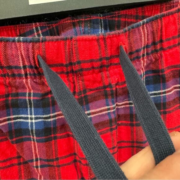 Gap Flannel PJ Joggers Cotton Red Plaid Medium Lounge pants - Picture 3 of 13